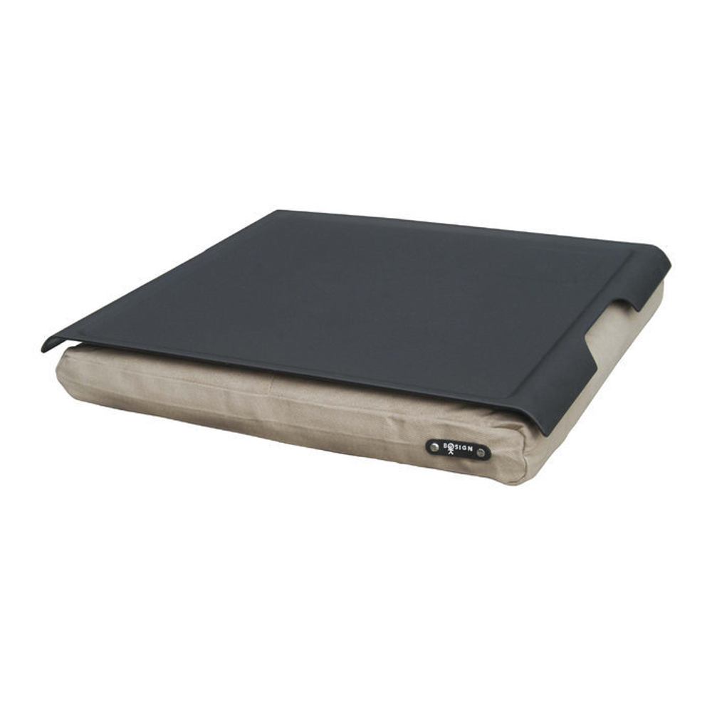 Подставка с пластиковым подносом laptray черная-песочная