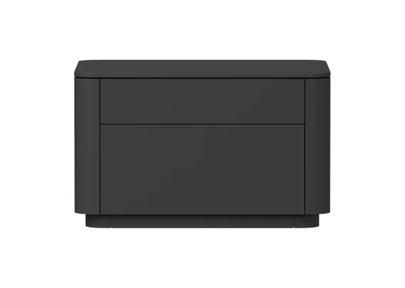 Тумба прикроватная Tammi 2 ящика ширина 60 см (черный)