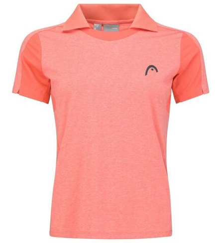 Женское поло Head Padel Tech Polo Shirt - coral