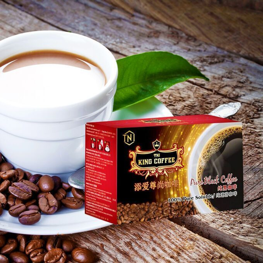 Вьетнамский растворимый черный кофе King Coffee, 15 пак. по 2 г.