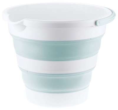 Ведро ФЛЕКС 10 л складное, носик для слива, отверстие для подвешивания, материал- полипропилен, ТЭП М2413