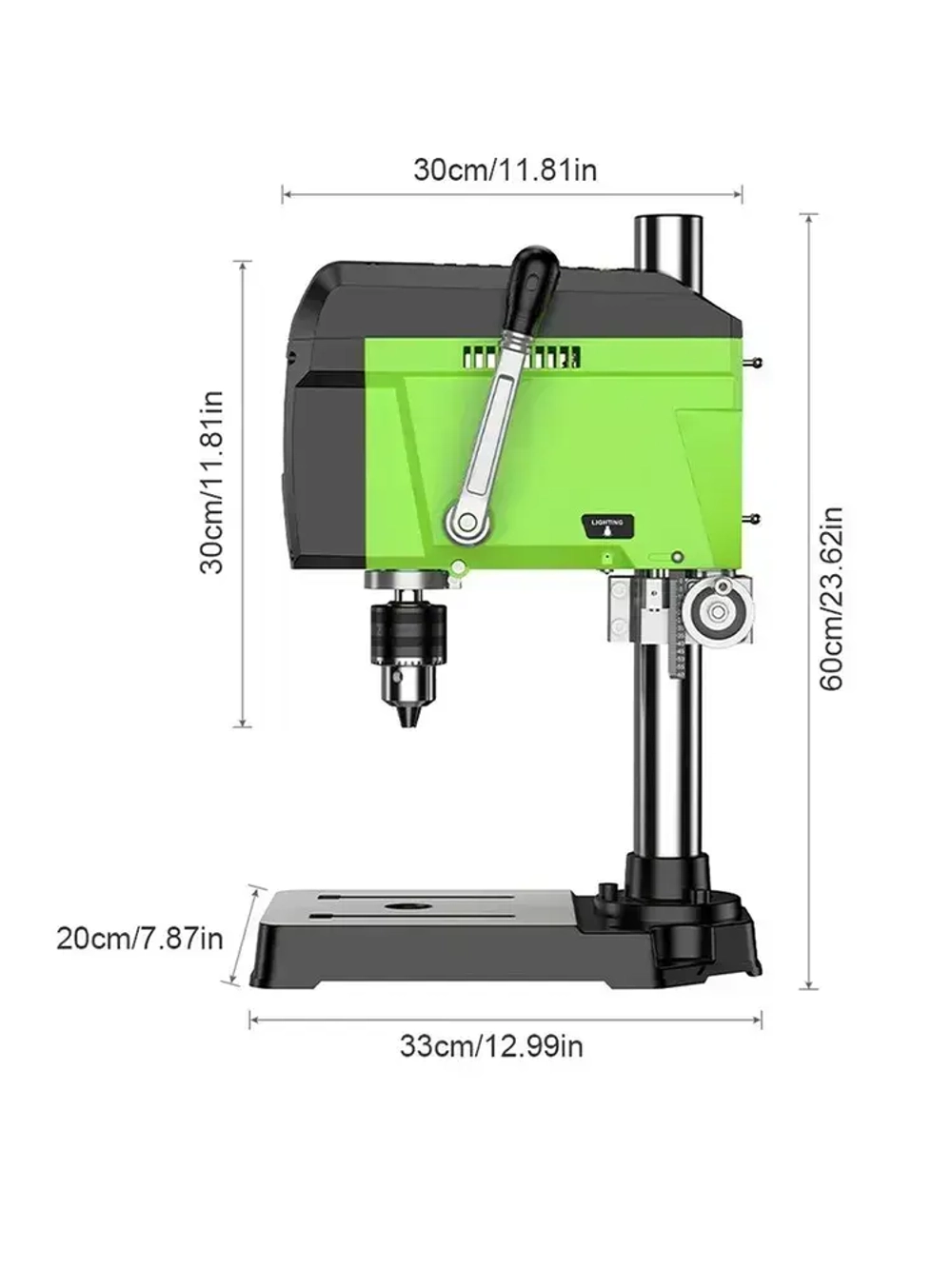 Allsome Станок сверлильный BG-516809, 2500 об/мин, 400 Вт