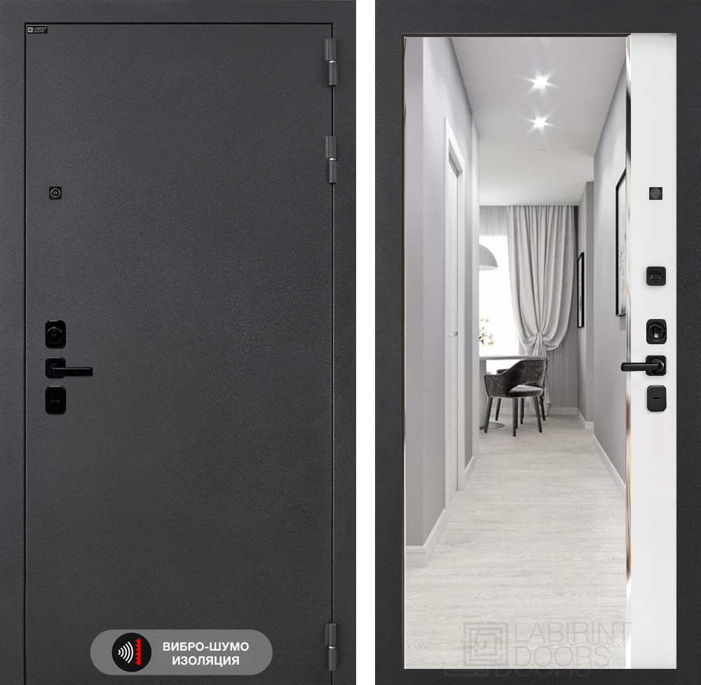 Акустиклаб зеркало Панорама белый софт