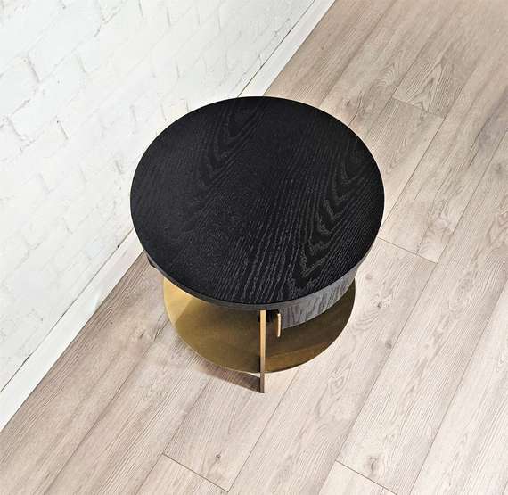 Прикроватная тумбочка/столик Stone с полкой и ящиком