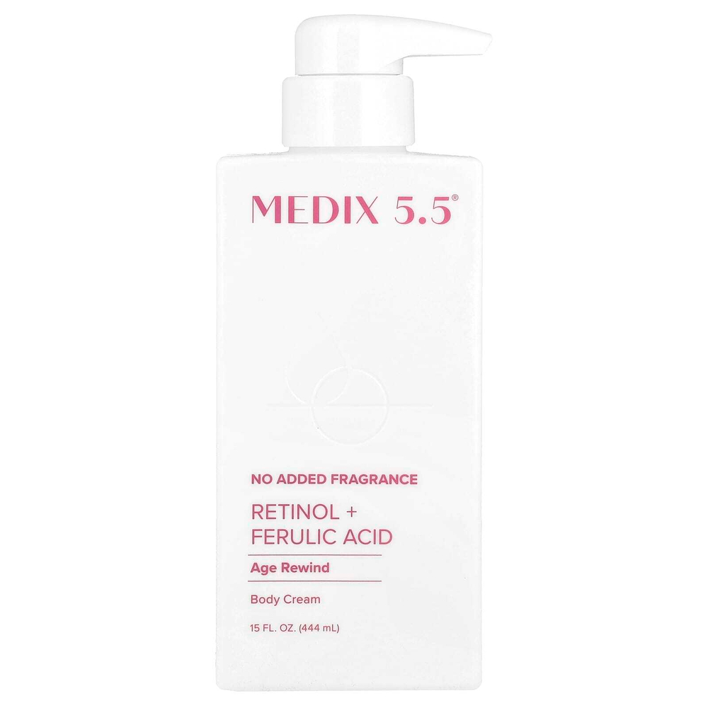 Medix 5.5, Крем для тела, Age Rewind, ретинол и феруловая кислота, 444 мл (15 жидк. Унций)