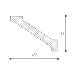 Карниз потолочный WT2 (75х90х2000мм) NMC