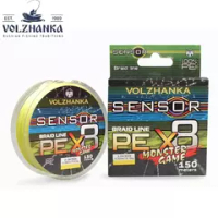 Леска плетеная "Sensor Monster Game X8" 150м цв. флуо желтый