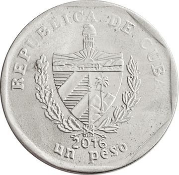1 песо 2016 Куба