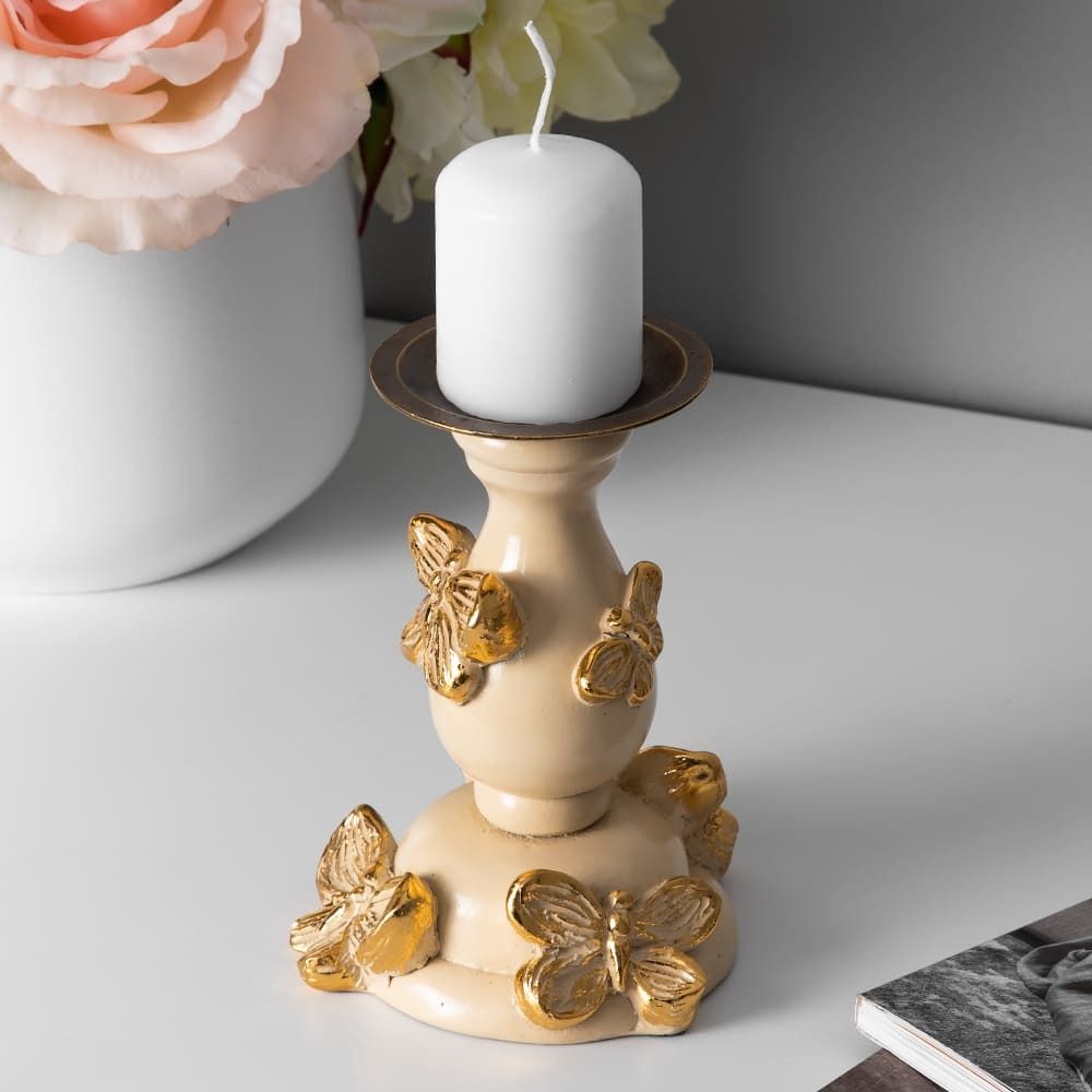 Подсвечник Баттерфлай Айвори