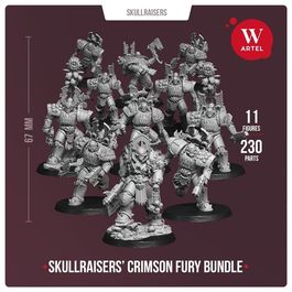 Комплект миниатюр Skullraisers' Crimson Fury Bundle