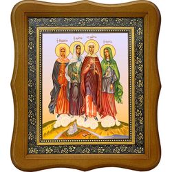 Пузовские мученицы. Икона на холсте.