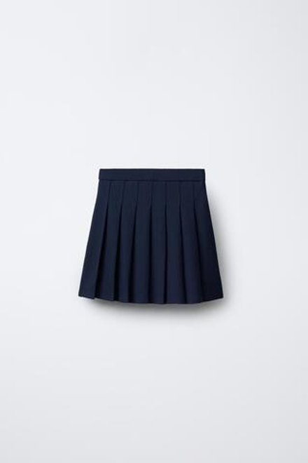 ZARA ЮБКА В СКЛАДКУ, МОРСКОЙ СИНИЙ