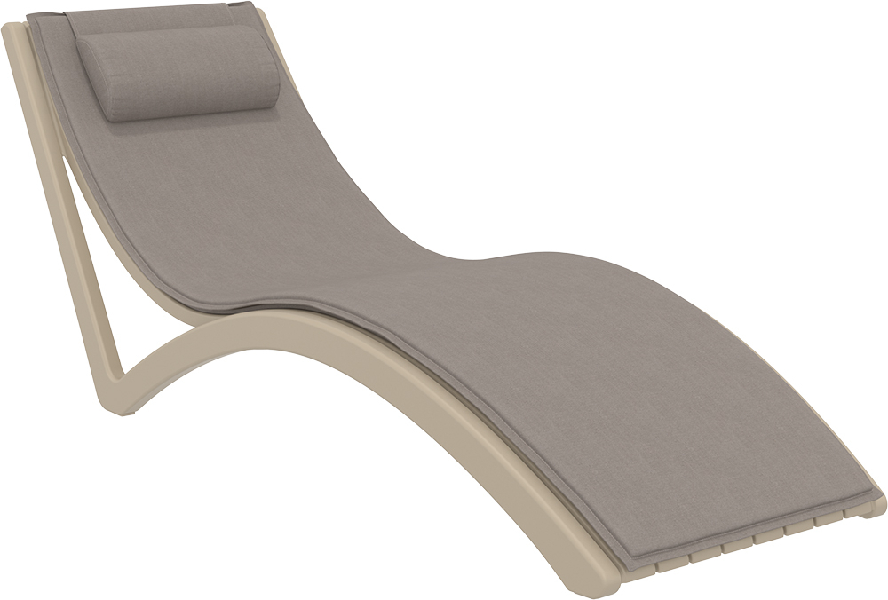 Подушка-подголовник для шезлонга Siesta Contract Slim, светло-коричневый