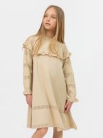 Плать для девочки 628 бежевый