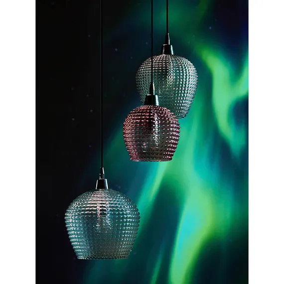 Светильник подвесной каскадный aurora, D50 см, сливовый/серый/прозрачный