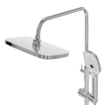 Душевая стойка Grossman Pragma 500.K35.03.100 с верхним душем,ручной лейкой и смесителем,хром глянцевый,1 место
