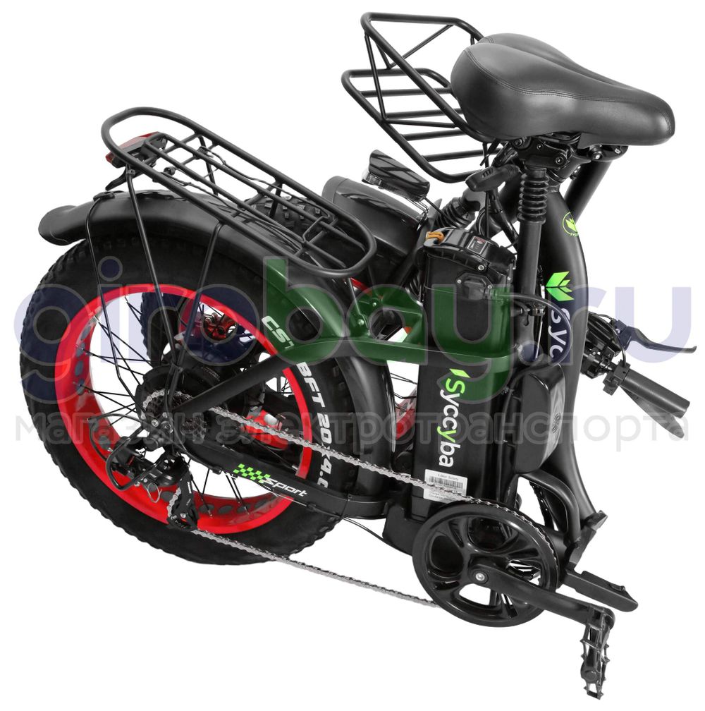 Электровелосипед Syccyba F11 Pro 2025 года (48V/15Ah) - Красный обод фото №14