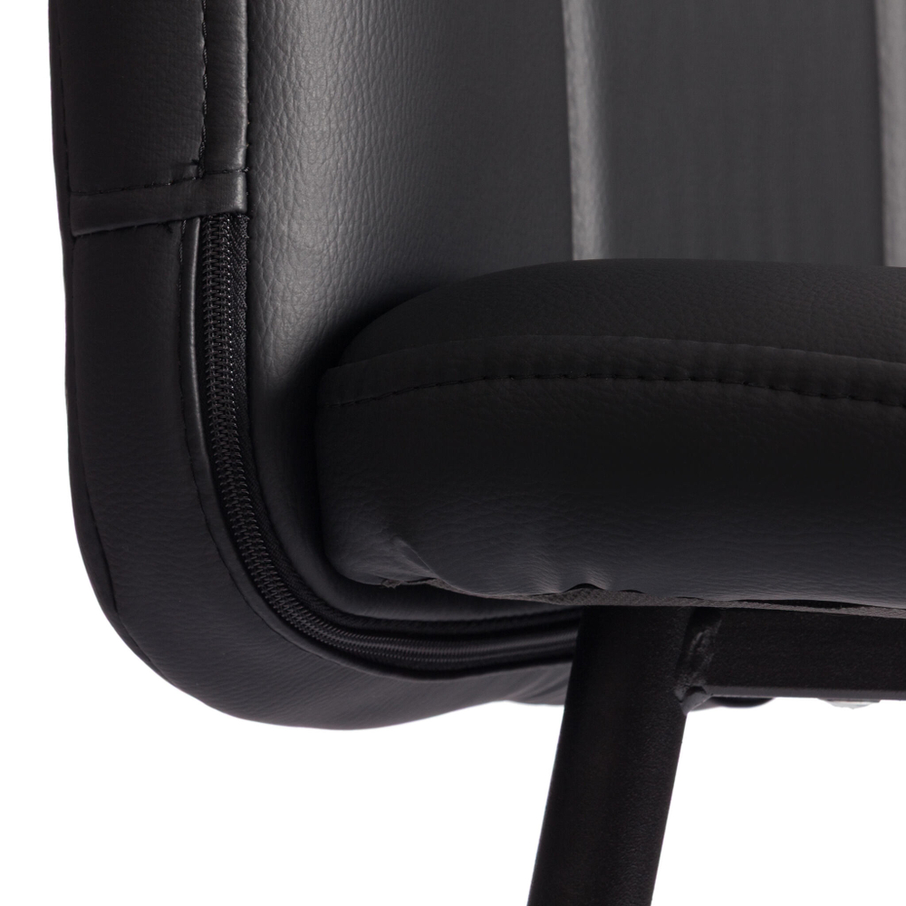 Полубарный стул  Medeo/Медео экокожа , черный, 42х56х102 см