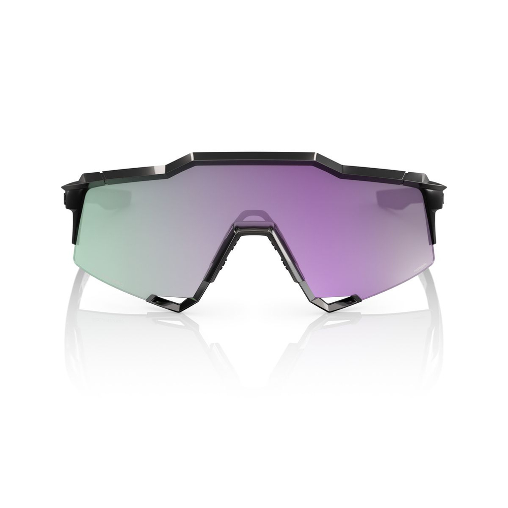 Спортивные очки 100% SPEEDCRAFT SL Polished Black - HiPER Lavender Mirror Polarized Lens