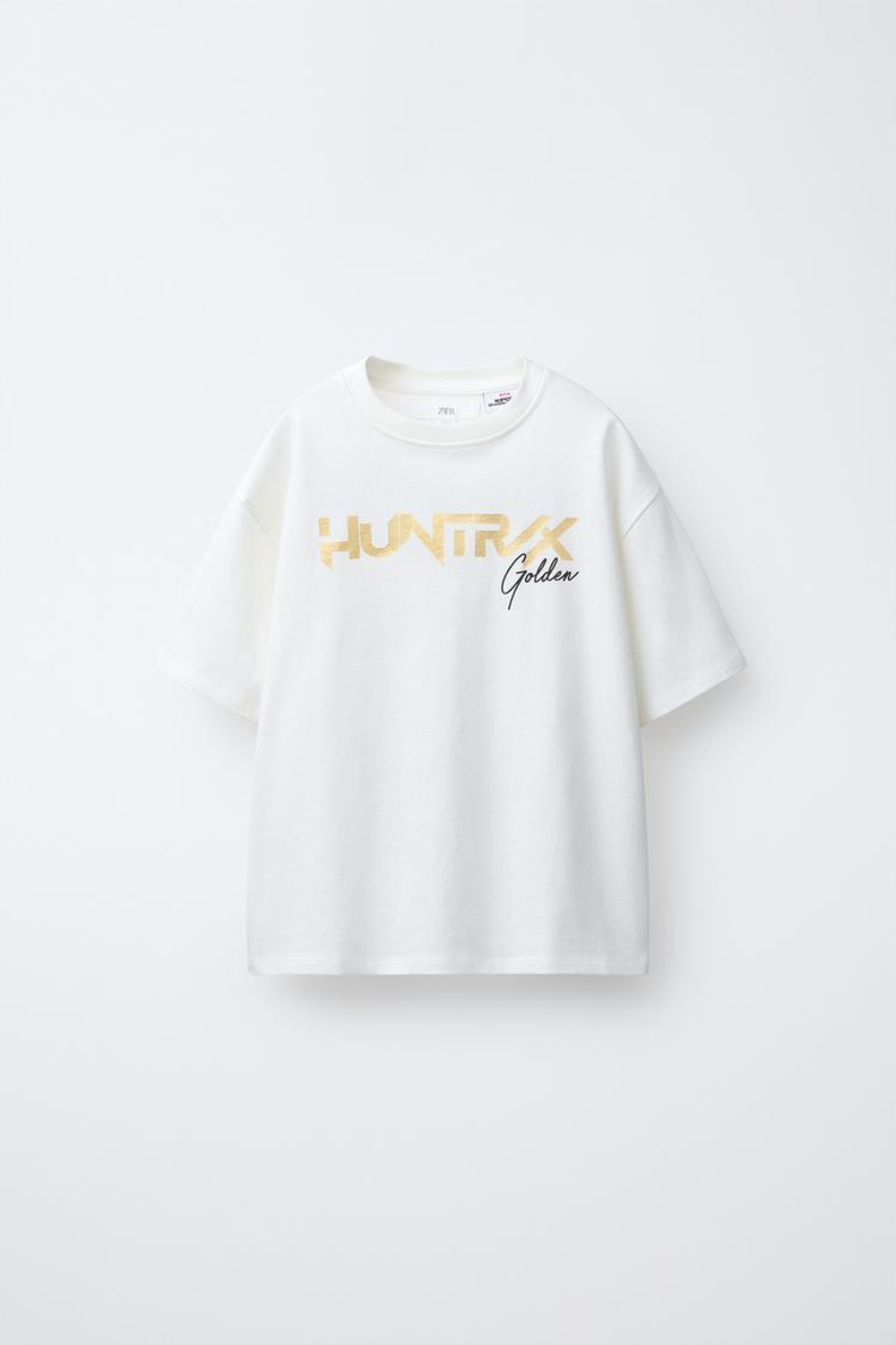 ZARA ФУТБОЛКА С ПРИНТОМ KPOP DEMON HUNTERS™ NETFLIX ©, ЭКРЮ