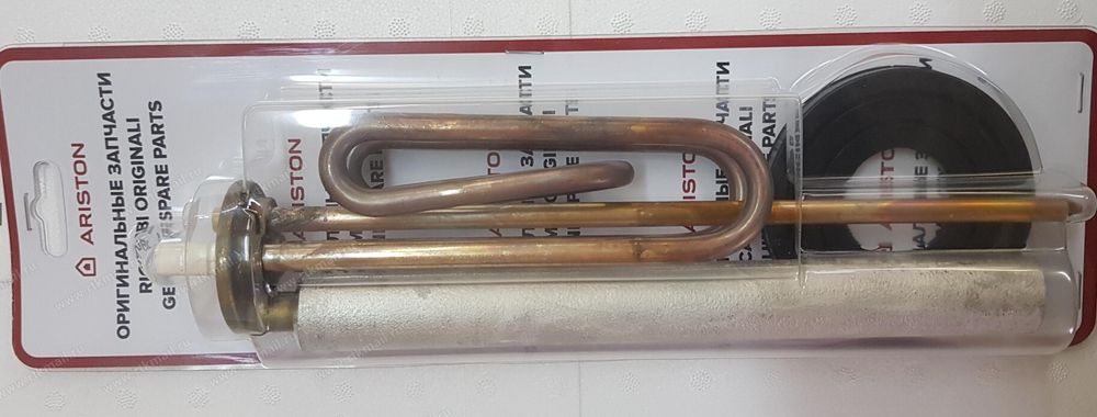 Тэн для водонагревателя Аристон (Ariston) 2000W (комплект тэн+анод+прокладка)