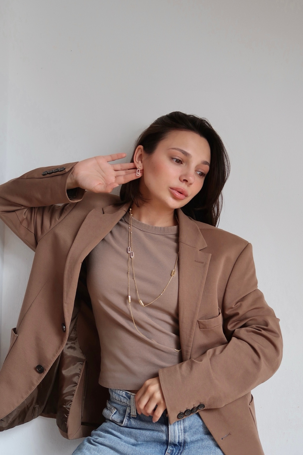 Серьги VUD в цвете золото