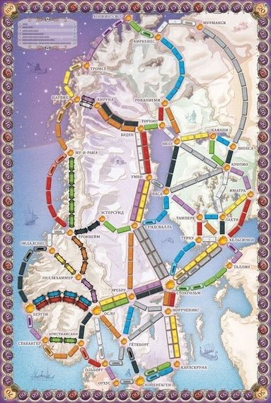 Игра "Ticket to Ride: Северные страны"