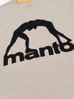 Футболка MANTO VIBE 25 бежево-чёрная