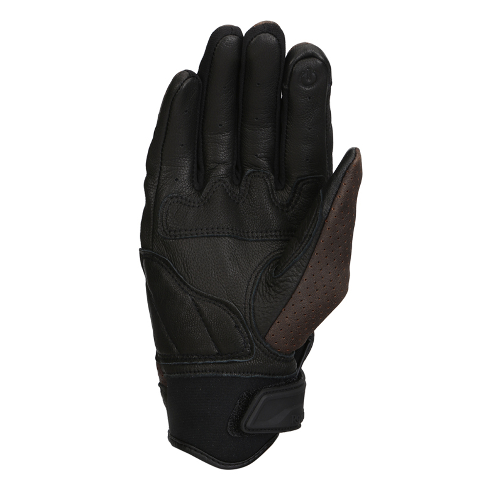 Перчатки мужские кожаные Royal Enfield, цвет - черно-коричневый, размер - XXL, арт. RRGGLN000095 (GLAW20008BLACK & BROWN)