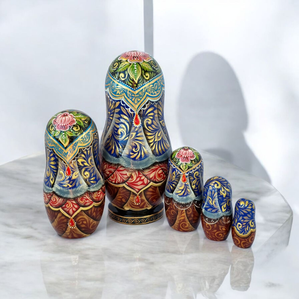 Матрёшка 21см  "С лисичкой" 5мест