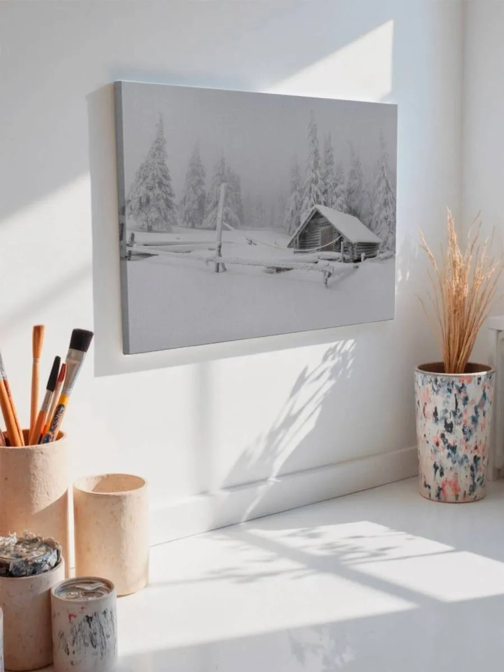 Картина на стену 40 X 50 Зимний пейзаж