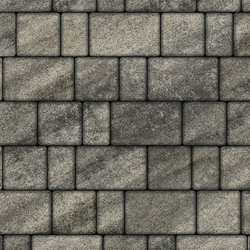 Тротуарная плитка СТАРЫЙ ГОРОД - Листопад гранит Антрацит, комплект из 3 видов плит