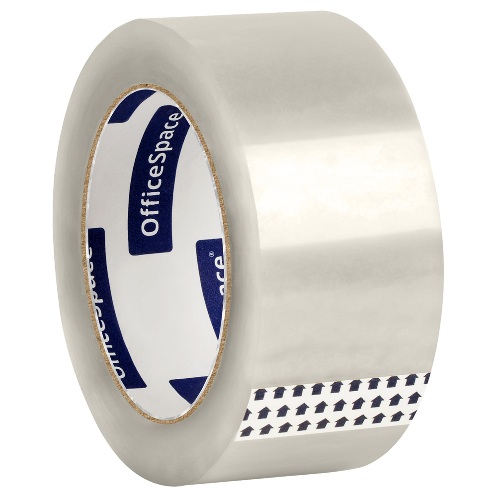 Клейкая лента упаковочная OfficeSpace, 48мм*100м, 45мкм, ШК Скотч