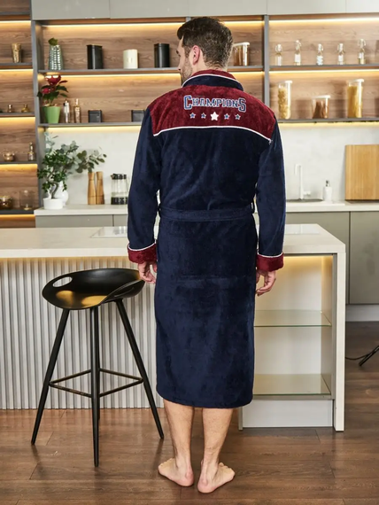Халат мужской CHAMPIONS синий POLENS Турция