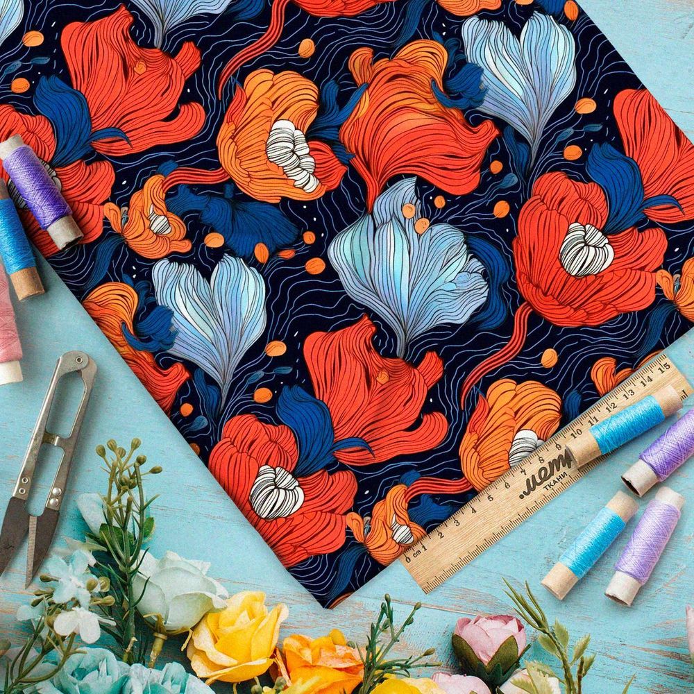 Ткань премиум мембрана космический симфониум