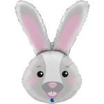 Фольгированный шар-фигура «Голова зайца», 94 см