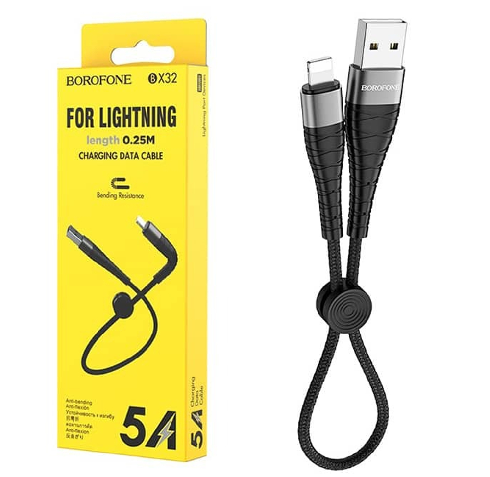 Кабель USB - TypeC BOROFONE BX32 (черный) 25см