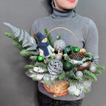 Корзина новогодняя