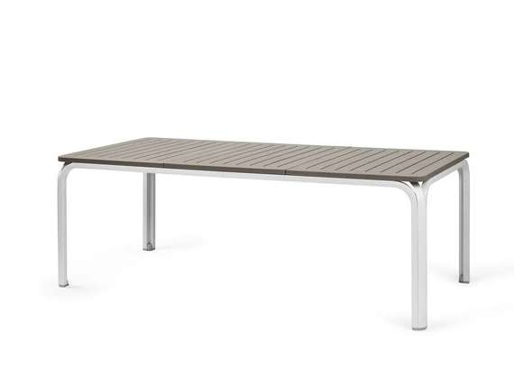 Стол раздвижной Alloro 210-280х100 см, тортора/белый