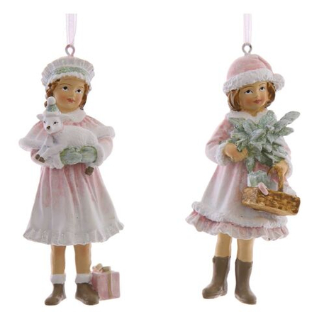 GAEM Украшение новогоднее "Девочка", L5 W4 H11 см, 2в.