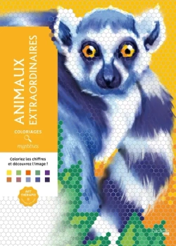 Hachette раскраска по номерам Coloriages mystères - Animaux extraordinaires