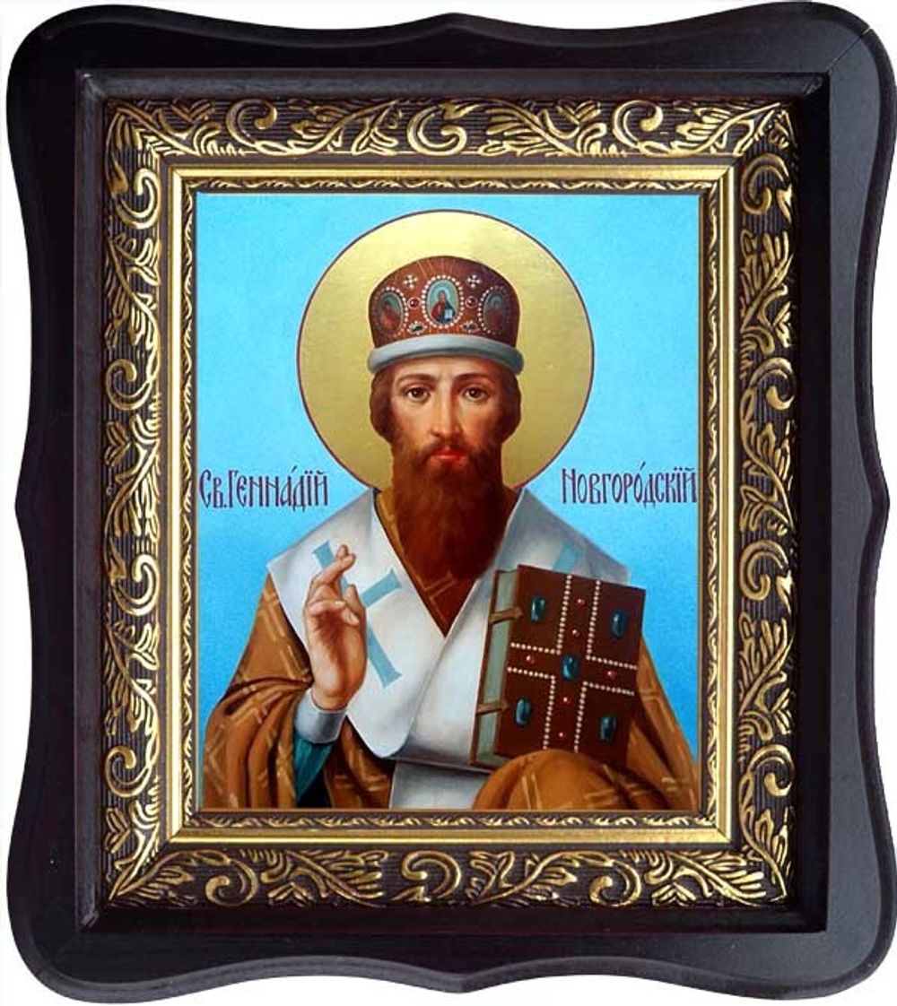 Геннадий Новгородский, Архиепископ, Святитель. Икона на холсте