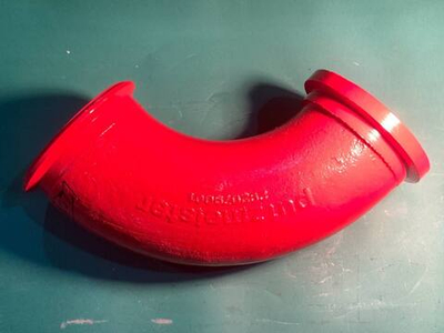 Второе колено DN150 PM / KCP / JJ / EVER (ZX-ZX) усиленное (абразивостойкий внутренний слой)