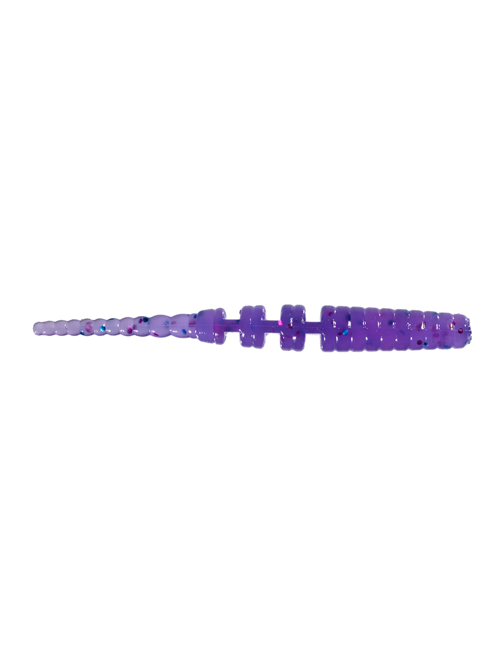 Приманка ZUB-CRAZY LEECH 50мм-10шт, (цвет 610) фиолетовый с блестками