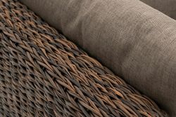 "Лунго" модуль диванный угловой с подушками, цвет коричневый (гиацинт)