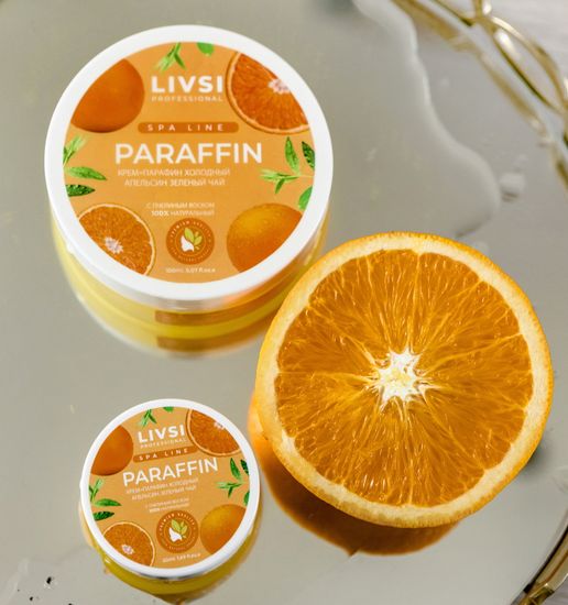 Крем парафин Livsi 150 мл. Апельсин-зеленый чай