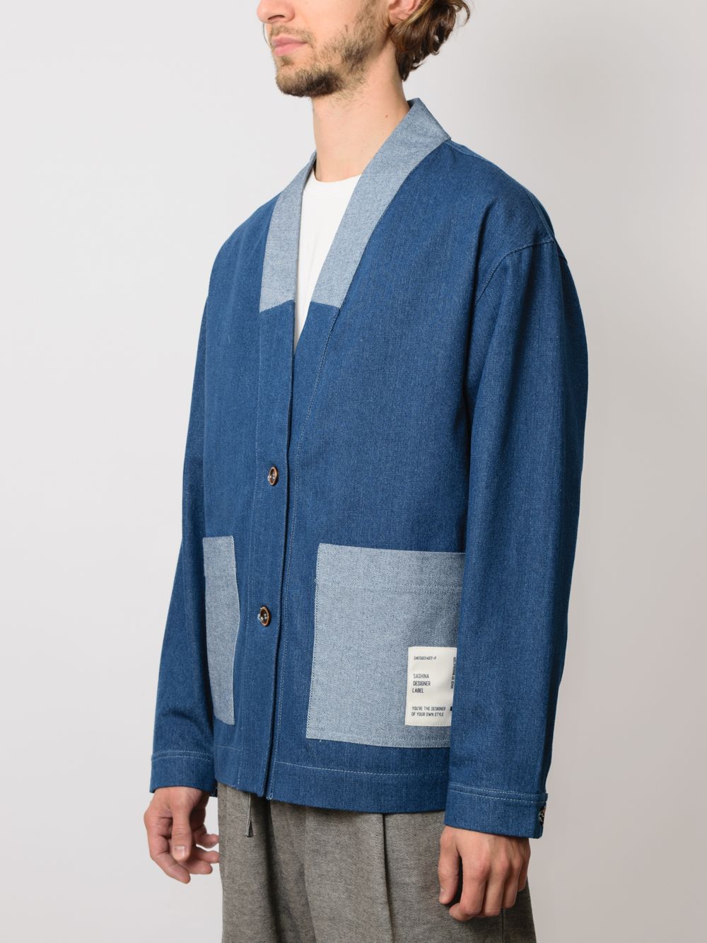 Жакет Sashina Haori Blue синий