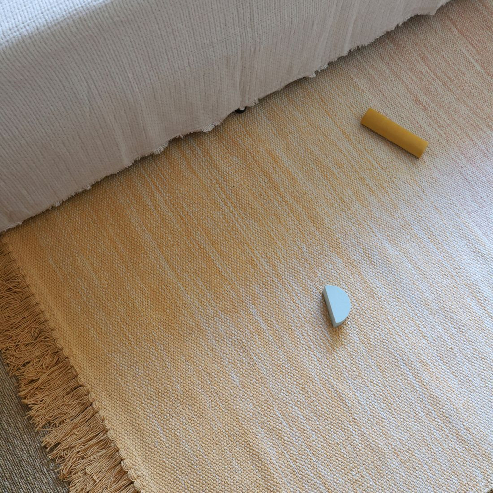 Стираемый коврик Nattiot Kirthy Nude (100 Х 150 см), хлопок, розовый