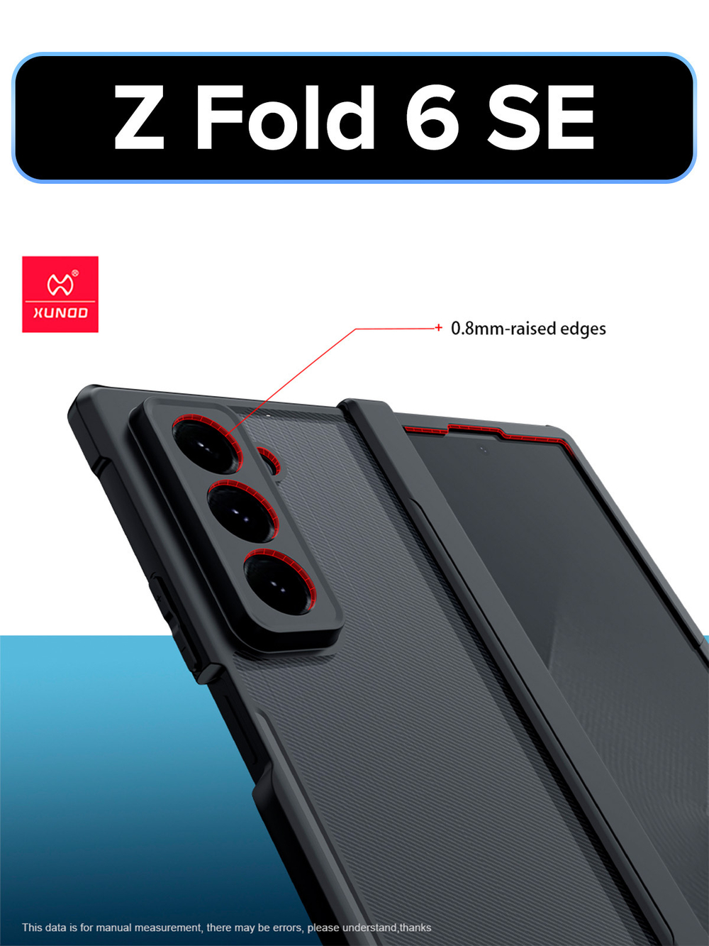 Чехол на Samsung Galaxy Z Fold 6 SE противоударный с усиленными углами XUNDD