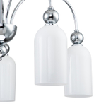 Светильник на штанге 5x60Вт E14, металл/стекло, хром